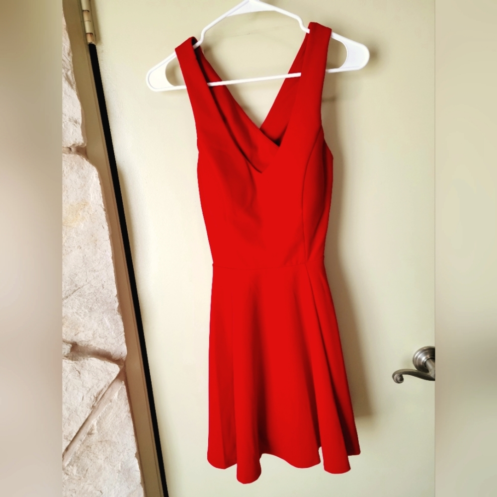 Crystal Doll Red Cocktail Party Dress